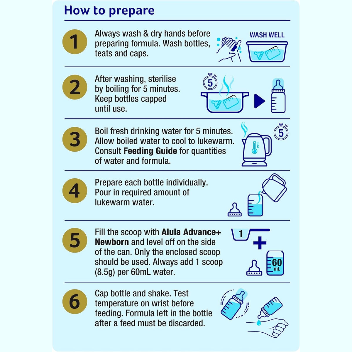 Alula Advance+ Stage 1 Premium Newborn Infant Formula 0-6 Months 800g