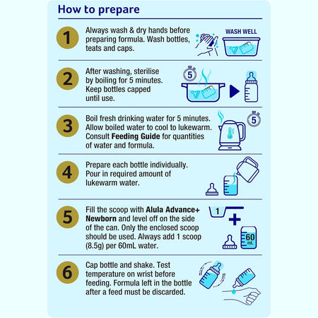 Alula Advance+ Stage 1 Premium Newborn Infant Formula 0-6 Months 800g