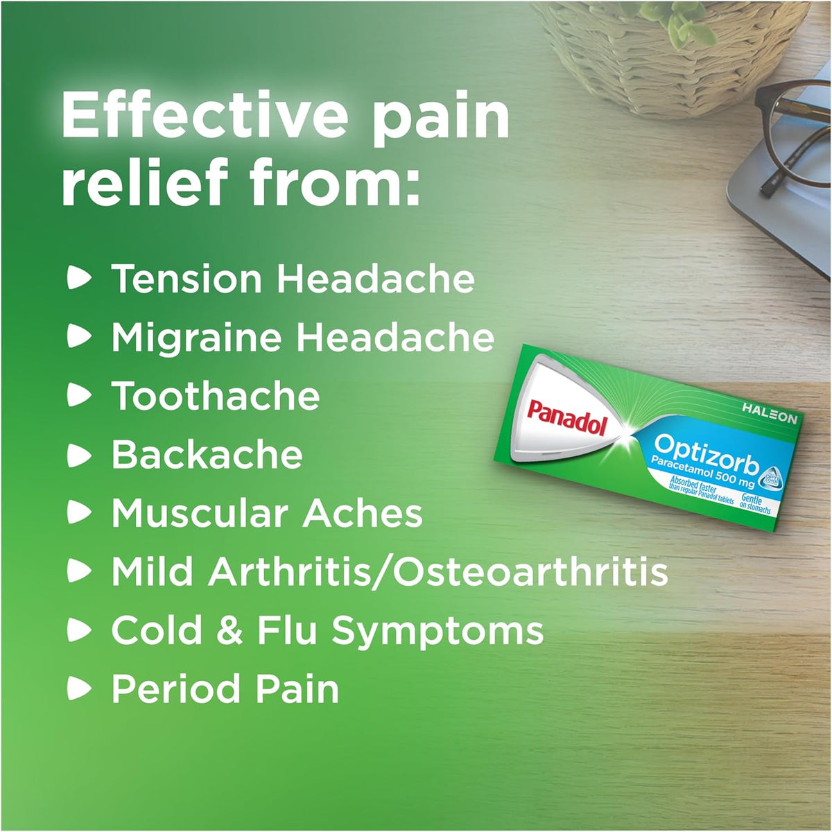 Panadol Optizorb 500mg 16 Caplets