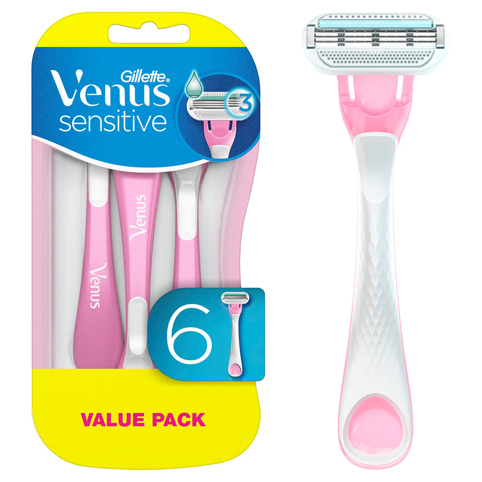 Gillette Venus Sensitive Disposable Value 6Pk