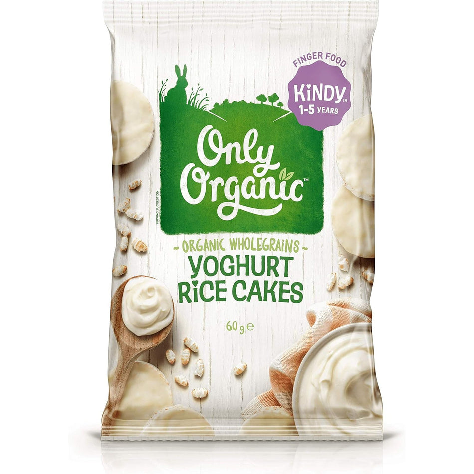 Only Organic Yoghurt Rice Cke 60g Pack of 5