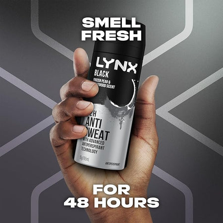 Lynx Antiperspirant Aerosol Black 165ml