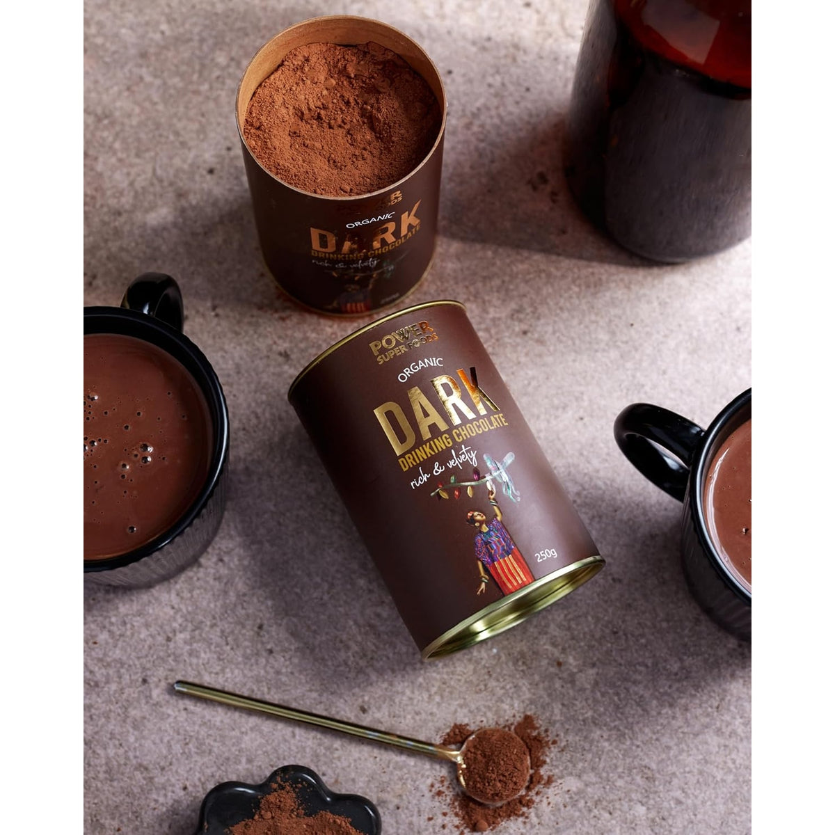 POWER SUPER FOODS Organic Dark Drinking Chocolate 250g