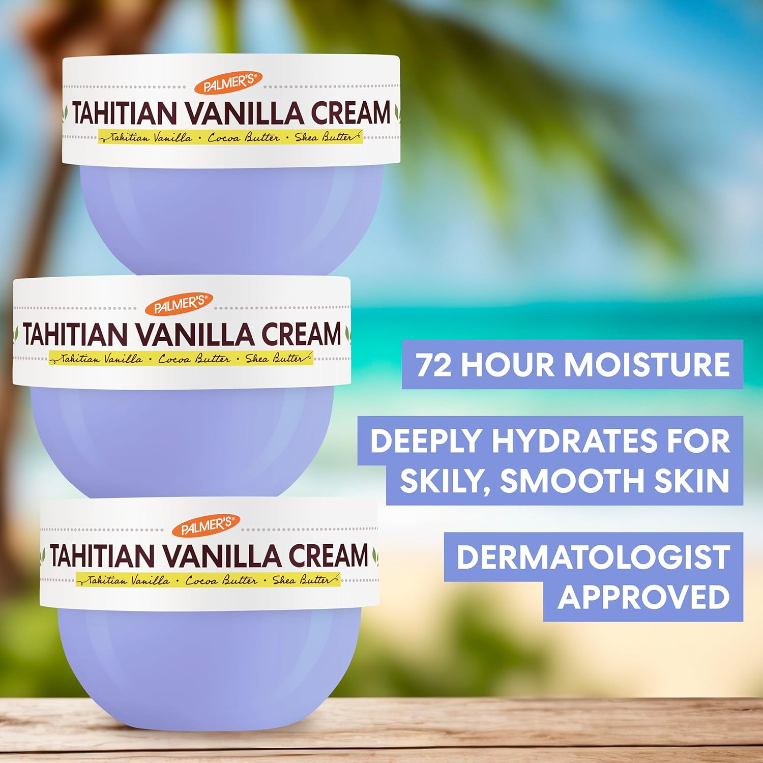 Palmers Tahitian Vanilla Whipped Body Cream 250g