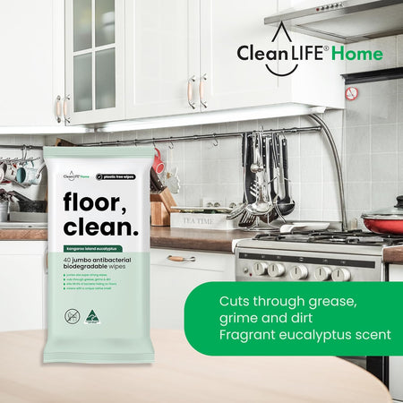 CleanLIFE Floor Clean Wipes 40pk