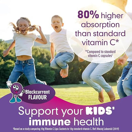 Lipo-Sachets Vitamin C Lipo-Sachets for Kids Blackcurrant 5g x 30 Sachets
