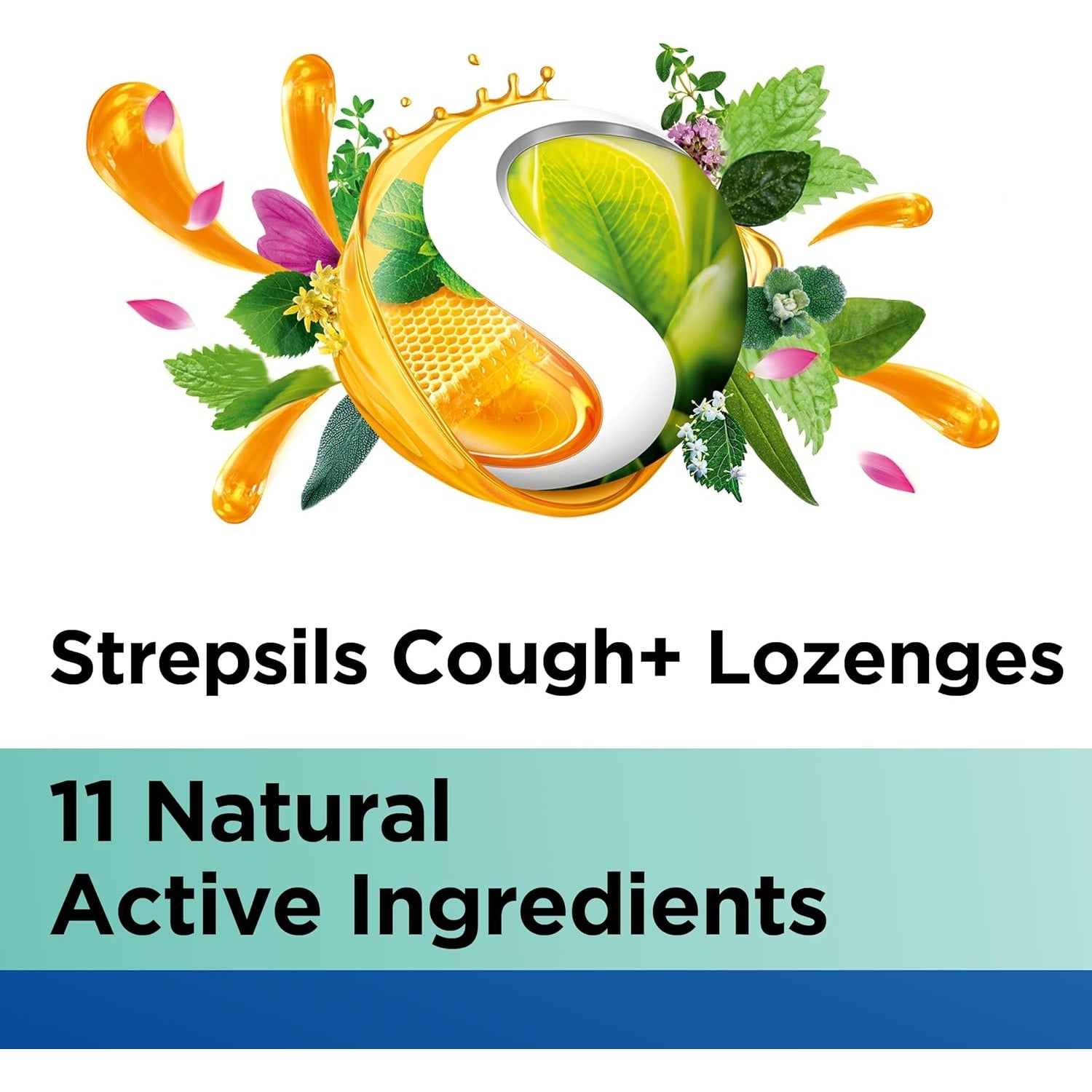 Strepsils Herbal Cough + Lozenges Fresh Menthol 16PK