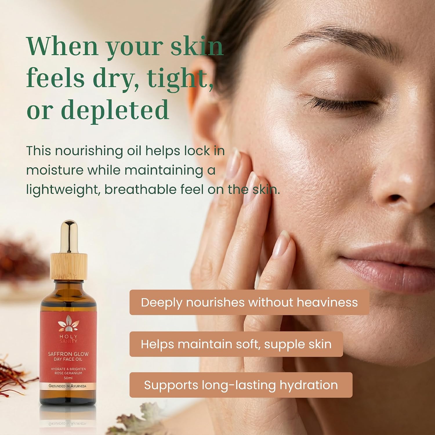 Holy Sanity Manjish Elixir Night Face Oil 50ML
