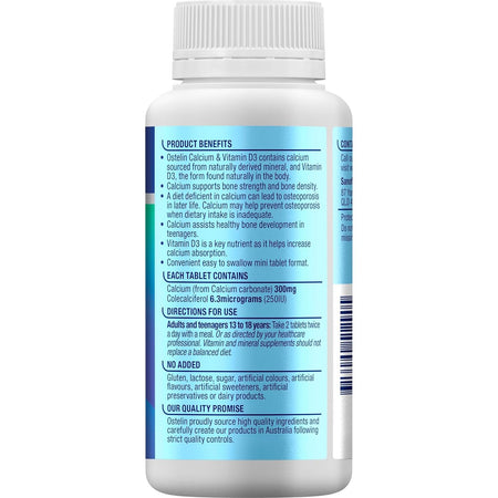 Ostelin Calcium & Vitamin D3 Minis 250 Tablets