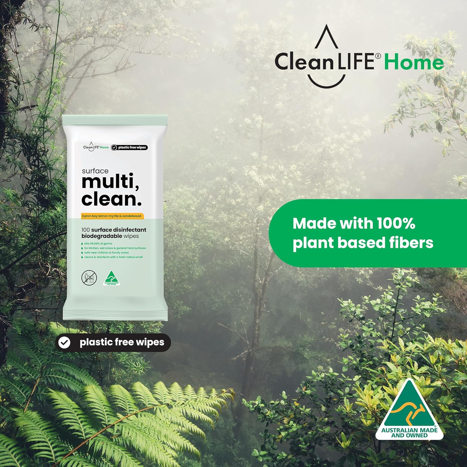 CleanLIFE Surface Multi Clean Wipes 100pk