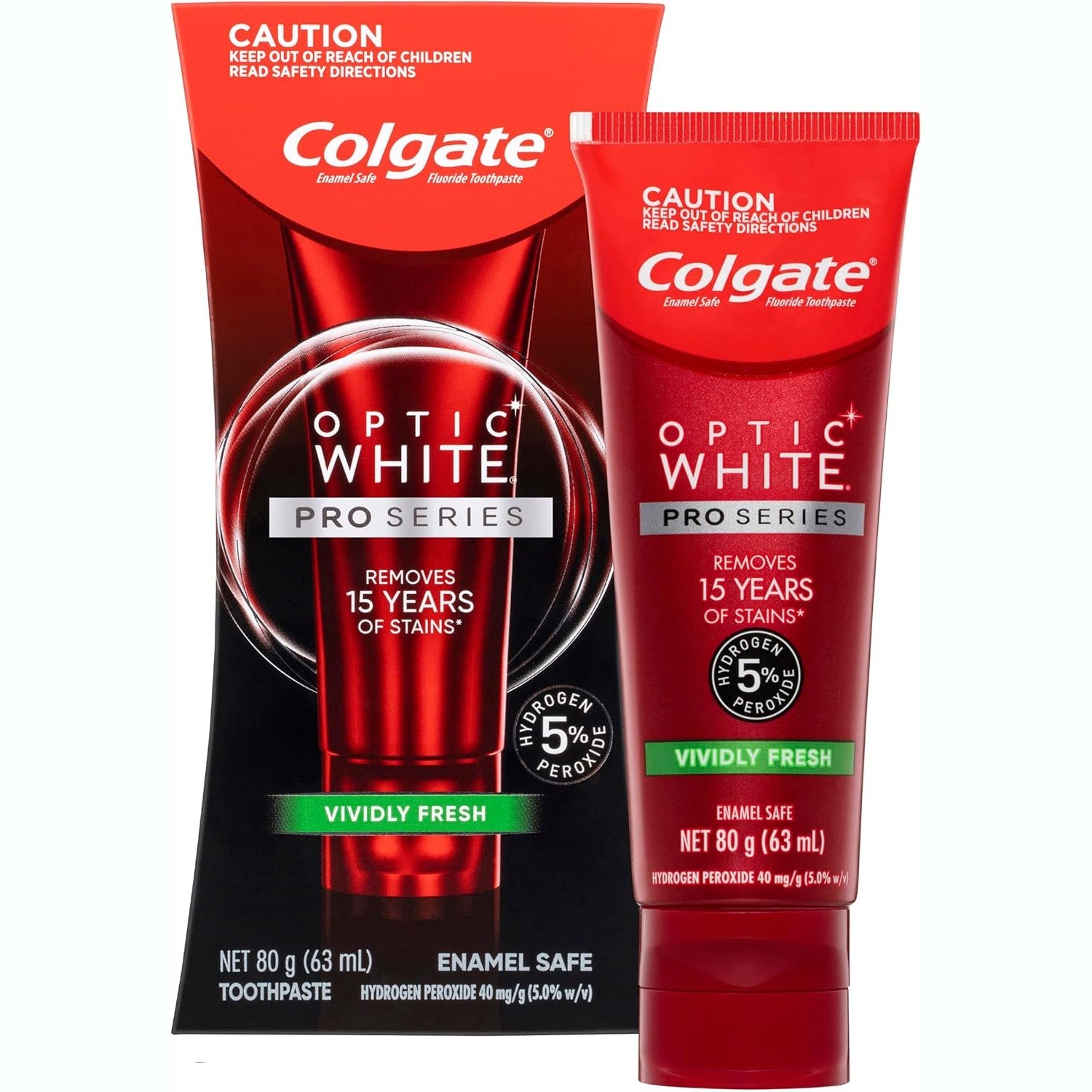 Colgate Optic White Pro Series Vividly Fresh Teeth Whitening Toothpaste 80g
