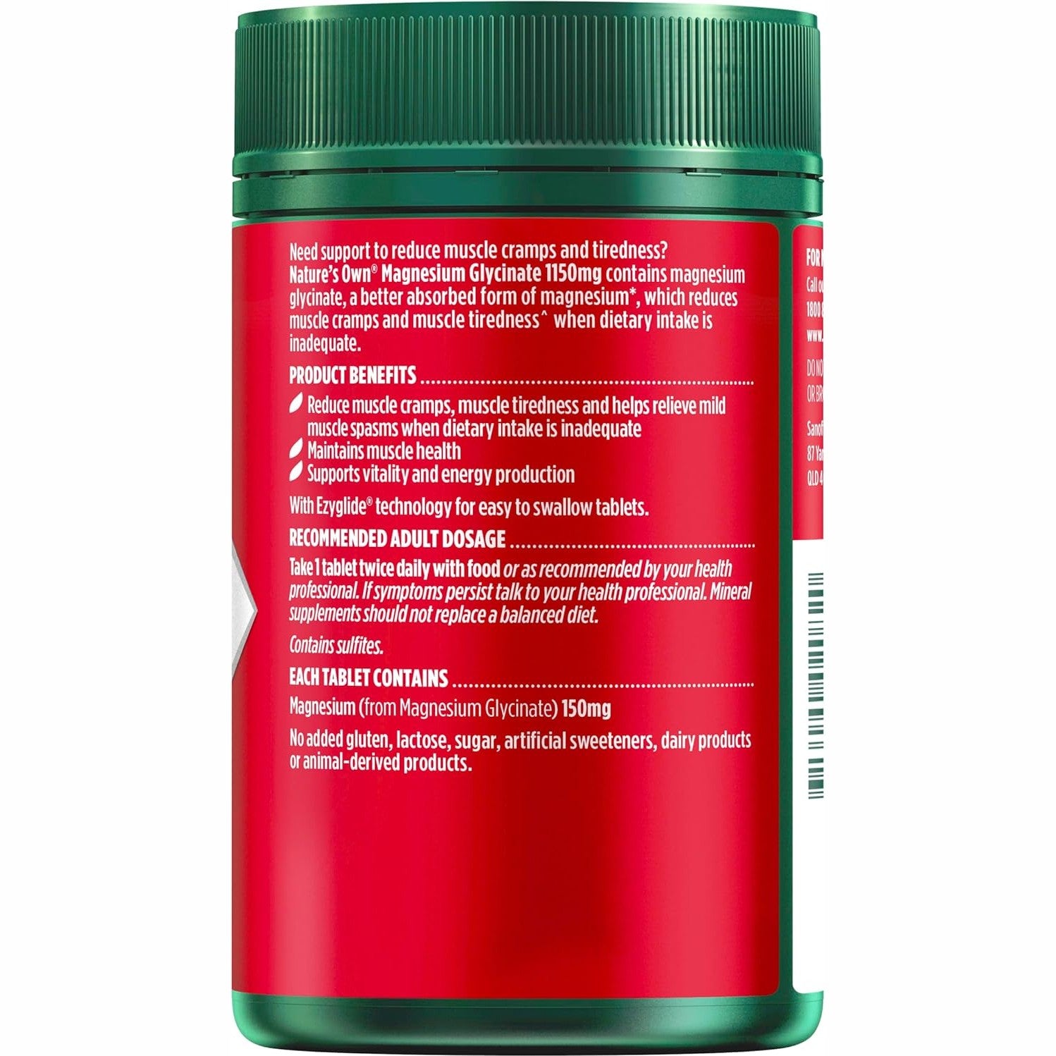 Nature's Own Magnesium Glycinate 1150mg 200 Tablets