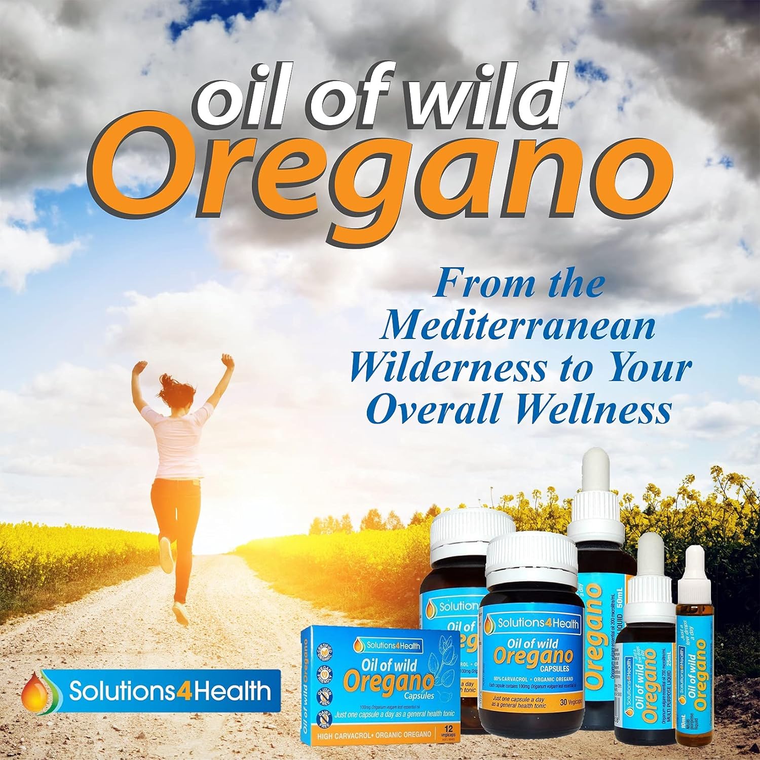 Solutions 4 Health Oil of Wild Oregano, Black Seed Oil & Olive Leaf Extract Skin Cream 50g