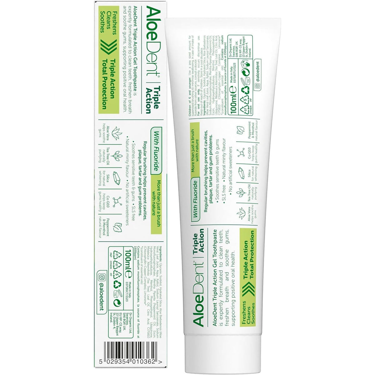 Aloe Dent Toothpaste Triple Action with Fluoride 100ml