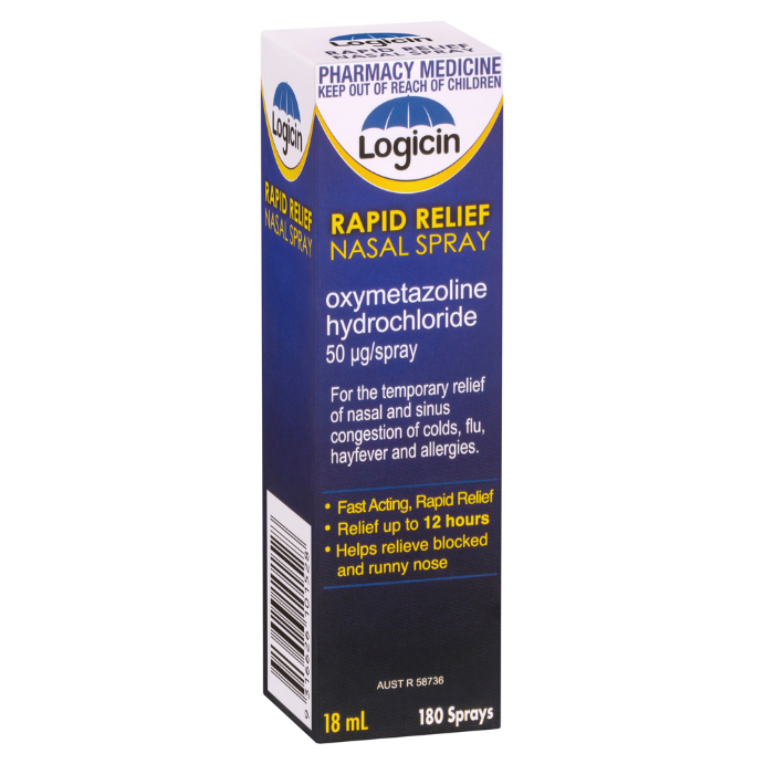 Logicin Rapid Relief Nasal Spray 18ml