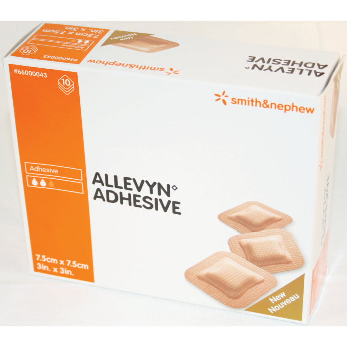 Allevyn Adhesive Foam Wound Dressing 7.5cm X 7.5cm 10 Pack