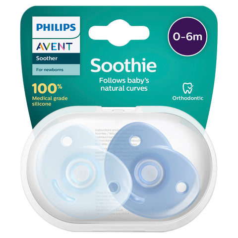 Avent Soothie Blue 0-6 Months 2PK