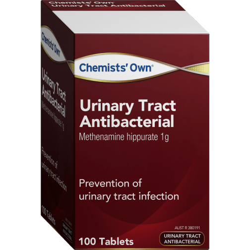 Chemist' Own URINARY TRACT ANTIBACTERIAL 100 TAB Generic of Hiprex