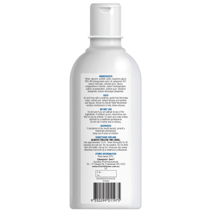 Chemists' Own Biotene Dry Mouth Relief Mouthwash Fresh Mint 470ml