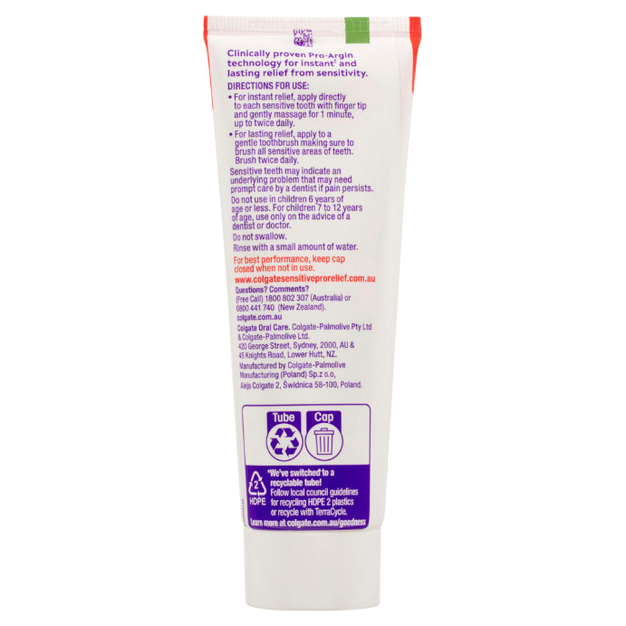 Colgate Toothpaste Pro Relief Lasting Fresh 110g