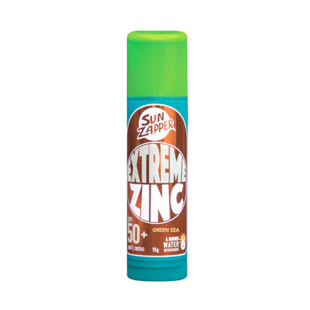 Sun Zapper Extreme Zinc Stick Green Sea 15g