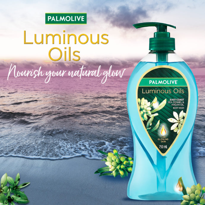 Palmolive Luminous Oils Body Wash Sea Fennel & Argan Oil 750ml