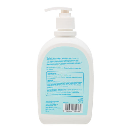 Pharmacy Health Dry Skin Daily Wash 500ml
