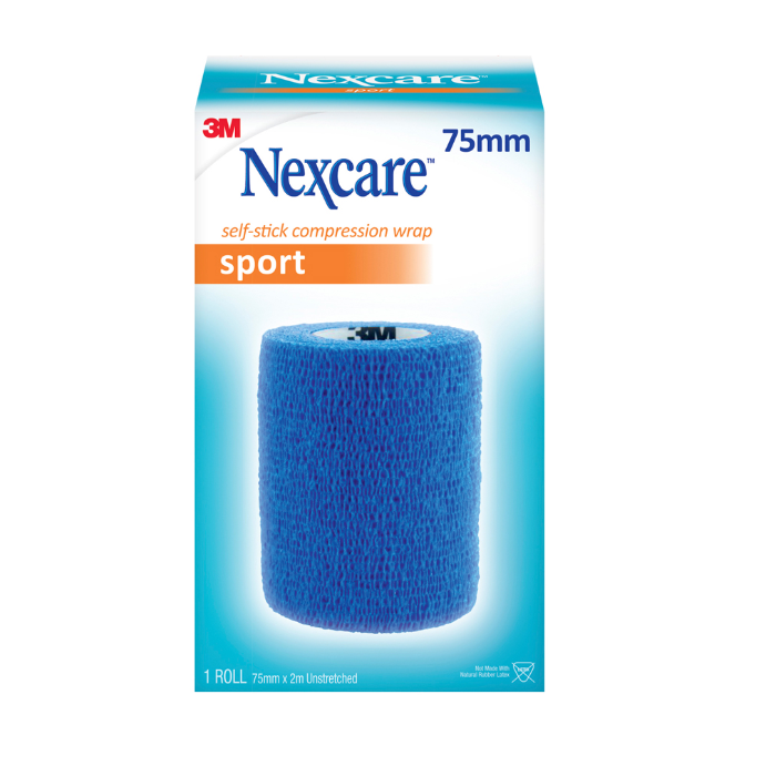 Nexcare Sport Self-stick Wrap Blue 75mm