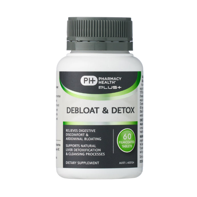 Pharmacy Health Plus Debloat & Detox 60 Tablets