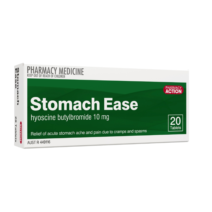 Pharmacy Action Stomach Ease 10mg 20 Tablets