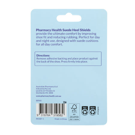 Pharmacy Health Suede Heel Shields 2 Pr