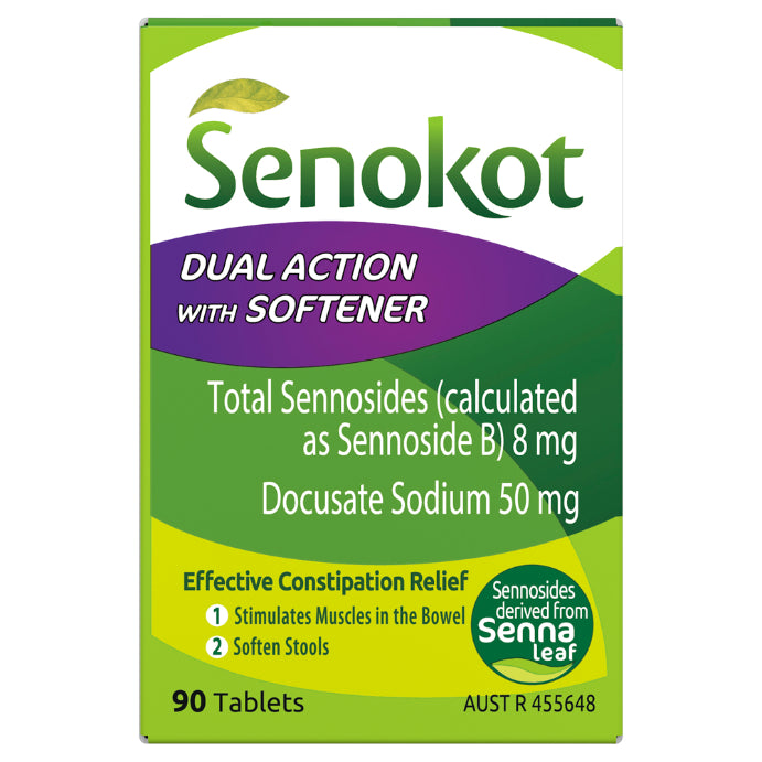 Senokot Dual Action With Softener 90 Tablets