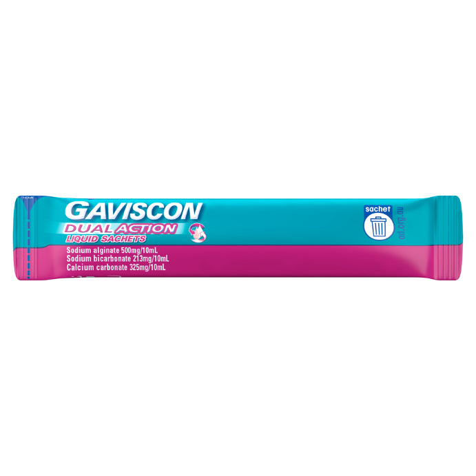 Gaviscon Dual Action Liquid Peppermint Sachet 10ml X 24