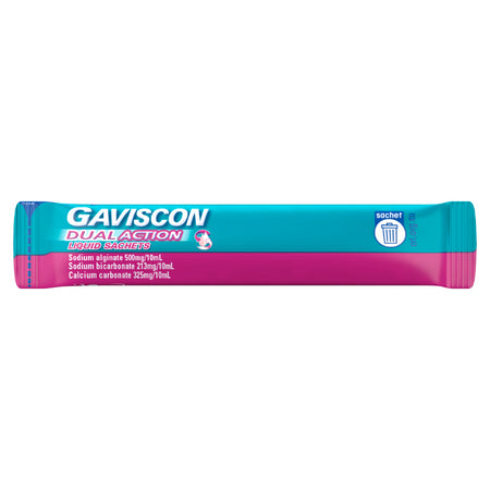 Gaviscon Dual Action Liquid Peppermint Sachet 10ml X 24