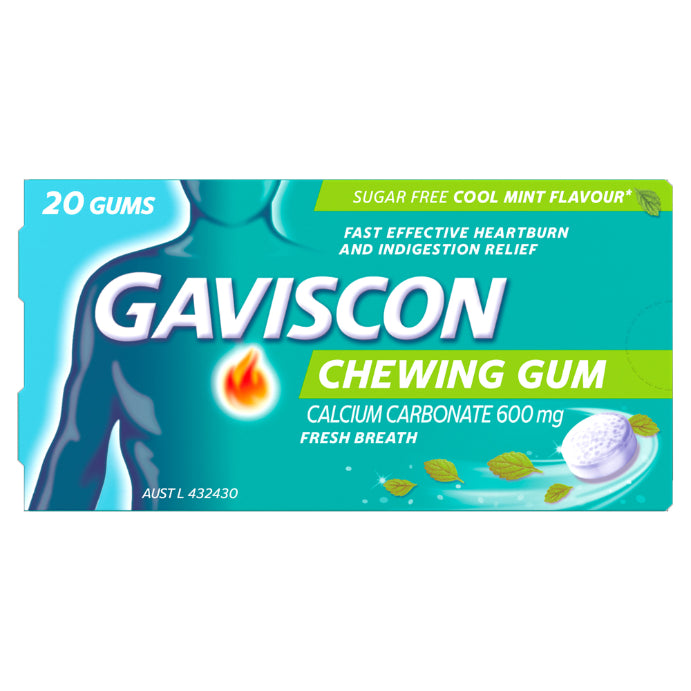 Gaviscon Chewing Gum Cool Mint 20's