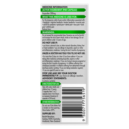 Nurofen Zavance Mini Liquid Capsules 32
