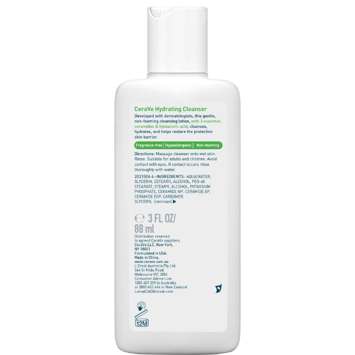 Cerave Hydrating Cleanser 88ml