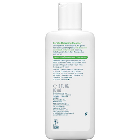 Cerave Hydrating Cleanser 88ml