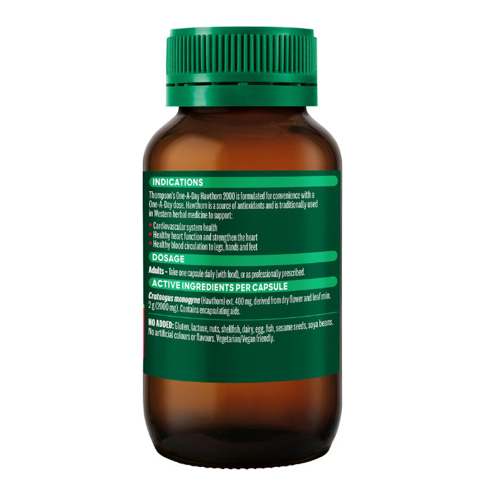 Thompson's One-a-day Hawthorn 2000mg 60 Capsules