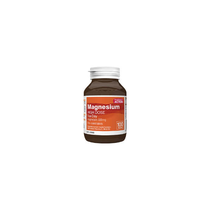 Pharmacy Action Magnesium 300mg 100 Tablets
