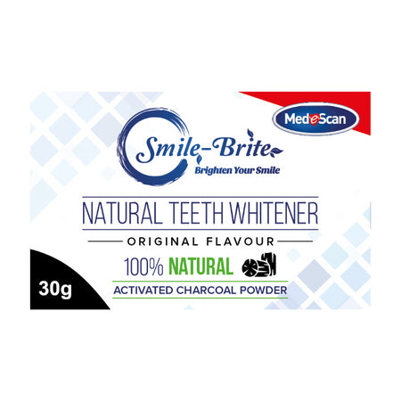 Medescan Smile-brite Teeth Whitening Activated Charcoal Powder - Natural