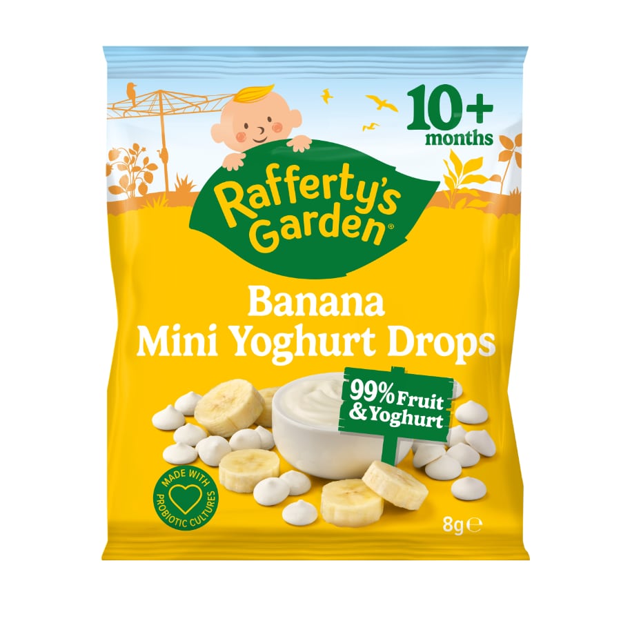 Raffertys Garden Mini Yoghurt Drops Banana 8g Z10