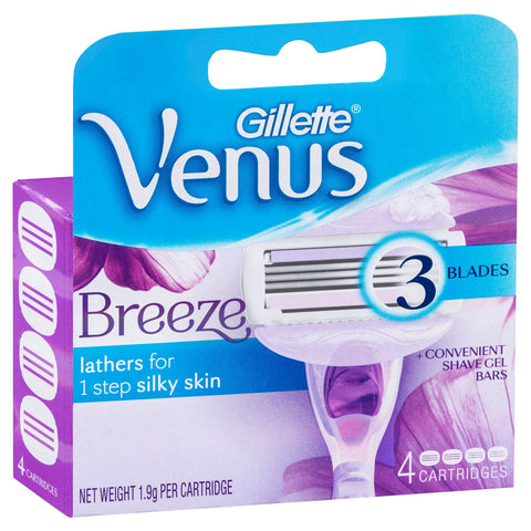 Gillette Venus Breeze Cartridges 4 Cartridges