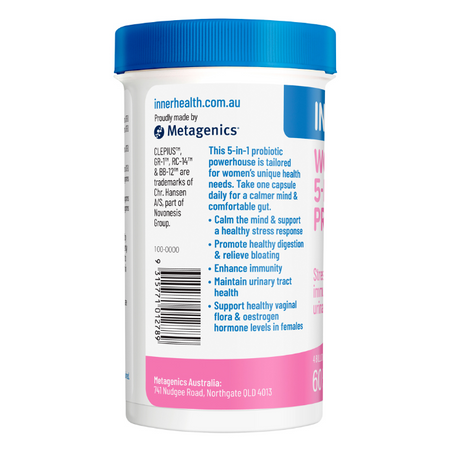 Inner Health Women's 5-in-1 Probiotic 60 Capsules