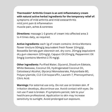 Thermoskin Arthritis Cream Joint Mobility 100g