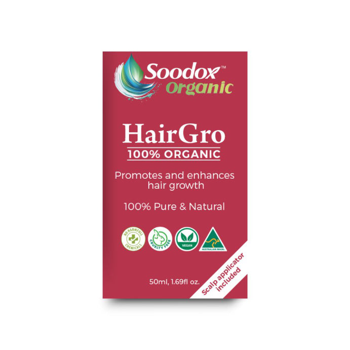 Soodox Organic Hairgro 50ml + Scalp Applicator 2 Piece Set