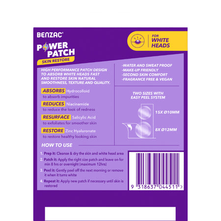 Benzac Skin Restore Power Patch 23 Pack