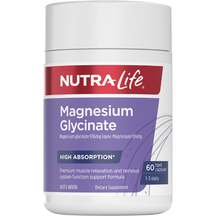 NutraLife Magnesium Glycinate 60 Capsules