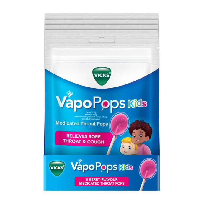 Vicks Throat Pops for Kids 8pk