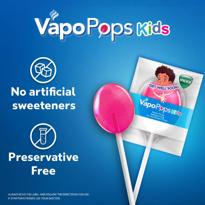 Vicks Throat Pops for Kids 8pk